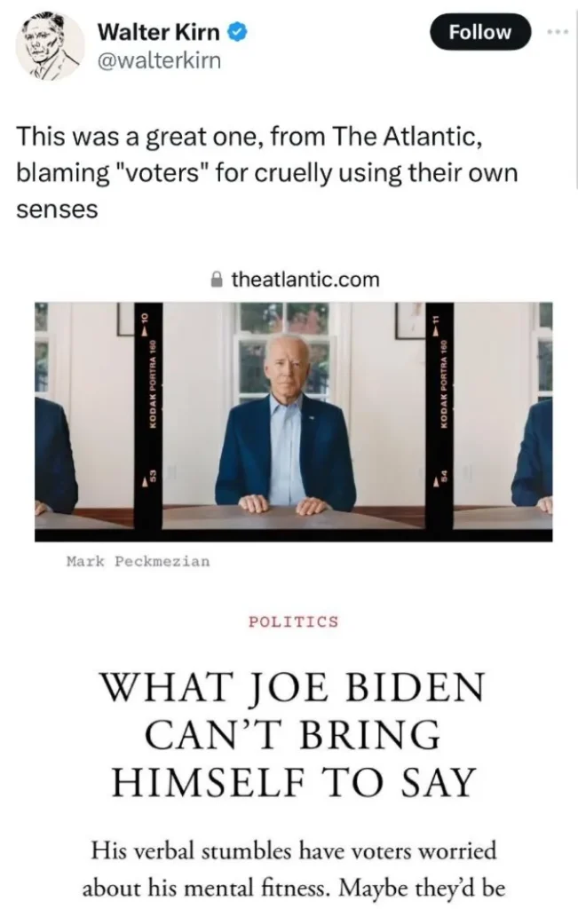 What Joe Biden cant't bring himself to say