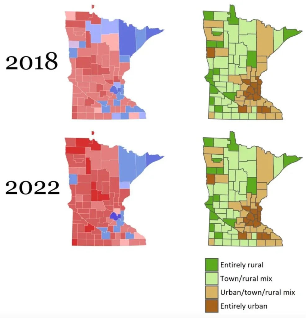 Walz ran for governor first in 2018 and then in 2022