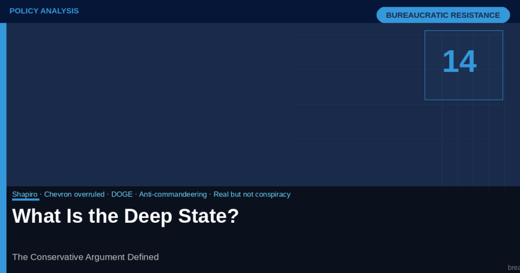 What Is the Deep State? The Conservative Argument Defined
